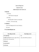 Giáo án Tiếng Việt 4 tuần 31 bài: Luyện từ và câu  Thêm trạng ngữ cho câu