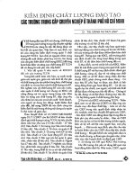 Kiem dinh chat luong dao tao cac truong trung cap chuyen nghiep o thanh pho ho chi minh