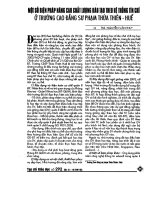 Một số bien phap nang cao chat luong dao tao theo he thong tin chi