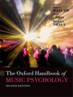 The oxford handbook of music psychology (2016) susan hallam, ian cross 