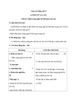 Giáo án Tiếng Việt 4 tuần 32 bài: Luyện từ và câu  Thêm trạng ngữ chỉ thời gian cho câu