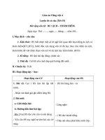 Giáo án Tiếng Việt 4 tuần 30 bài: Luyện từ và câu  Mở rộng vốn từ : Du lịch  Thám hiểm