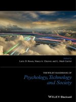 The wiley blackwell handbook of psychology, technology and society 2015 