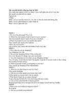 Đề thì và đáp án phần nói ngoai ngữ không chuyên b1 ở đại học huế mới nhất 2024