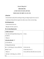 Giáo án Tiếng Việt 4 tuần 26 bài: Tập làm văn  Luyện tập xây dựng kết bài trong bài văn miêu tả cây cối