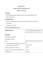Giáo án Tiếng Việt 4 tuần 24 bài: Tập làm văn  Luyện tập xây dựng đoạn văn miêu tả cây cối