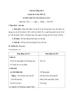 Giáo án Tiếng Việt 4 tuần 26 bài: Luyện từ và câu  Luyện tập câu kể Ai là gì?