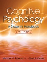 Cognitive psychology, a students handbook, 6th edition   michael w  eysenck 