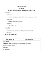 Giáo án Tiếng Việt 4 tuần 31 bài: Tập làm văn  Luyện tập miêu tả các bộ phận của con vật