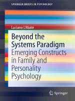 (SpringerBriefs in psychology) luciano labate (auth ) beyond the systems paradigm  emerging constructs in family and personality psychology springer new york (2013) 
