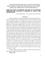 Một số giải pháp nhằm nâng cao chất lượng hoạt động nghiên cứu khoa học đối với đội ngũ giảng viên tại học viện chính sách và phát triển hiện nay