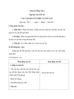 Giáo án Tiếng Việt 4 tuần 29 bài: Tập làm văn  Cấu tạo của bài văn miêu tả con vật