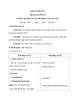 Giáo án Tiếng Việt 4 tuần 31 bài: Tập làm văn  Luyện tập miêu tả các bộ phận của con vật