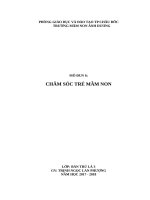 Module  6 chăm sóc cho trẻ mầm non
