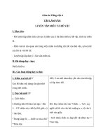 Giáo án Tiếng Việt 4 tuần 15 bài: Tập làm văn  Luyện tập miêu tả đồ vật