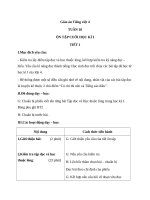 Giáo án Tiếng Việt 4 tuần 18 bài: Ôn tập học kì 1