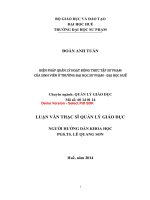 Biện pháp quản lý hoạt động thực tập sư phạm của sinh viên ở trường đại học sư phạm – đại học huế (tt) 