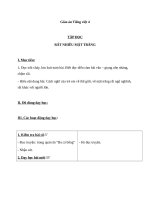 Giáo án Tiếng Việt 4 tuần 17 bài: Tập đọc  Rất nhiều mặt trăng