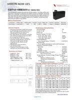 Giáo trình công nghệ chi tiết sử dụng ắc QUY viễn thông dạng gel CGT12 180EXAV 