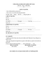 Mẫu giấy ủy quyền, chứng thực giấy ủy quyền