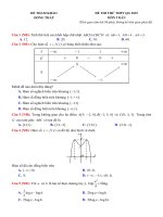 đề thi thử THPT QG 2019   toán   tập huấn THPT đồng tháp   có lời giải