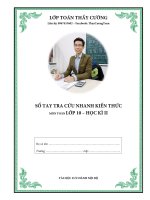 Sổ tay tra cứu nhanh kiến thức môn toán 10 học kì 2 – nguyễn mạnh cường 