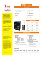 Giáo trình công nghệ chi tiết sử dụng ắc QUY viễn thông loại lớn 3FM225 x 