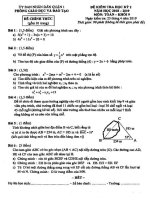 Đề thi học kỳ 2 Toán 9 năm 2018 – 2019 phòng GDĐT Quận 1 – TP HCM