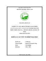 Nghiên cứu đặc điểm lâm học loài nghiến (excentrodendron tonkinense) tại khu bảo tồn thiên nhiên thần sa – phượng hoàng   huyện võ nhai   tỉnh thái nguyên 