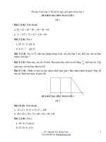 Bộ đề thi kiểm tra học kì 2 cuối năm lớp 3 môn toán 