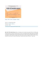 Giáo trình tiền tệ ngân hàng