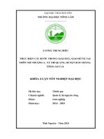 Thực hiện các bước trong giao đất, giao rừng tại thôn trì thượng 2, xã Trì Quang  huyện Bảo Thắng  tỉnh Lào Cai (Khóa luận tốt nghiệp)