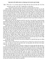 TÀI LIỆU THAM KHẢO   nội DUNG ôn THI môn LỊCH sử ĐẢNG, học PHẦN ĐẢNG LÃNH đạo xây DỰNG QUÂN đội