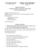 Bien ban tap huan ky thuat trong cham soc rung an toan lao dong va moi truong