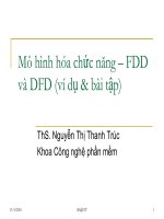 Bài tập vẽ mô hình DFD