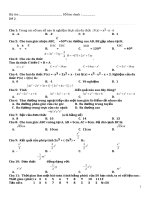 Cac cau hoi trac nghiem toan 7