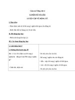 Giáo án Tiếng Việt 4 tuần 11 bài: Luyện từ và câu  Luyện tập về động từ