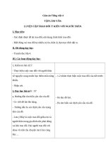 Giáo án Tiếng Việt 4 tuần 11 bài: Tập làm văn  Luyện tập trao đổi ý kiến với người thân