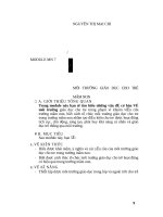 Bài thu hoạch BDTX  mầm non Module 7