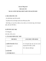 Giáo án Tiếng Việt 4 tuần 9 bài: Tập làm văn  Luyện tập trao đổi ý kiến với người thân