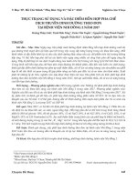 Thực trạng sử dụng và đặc điểm hỗn hợp pha chế dịch truyền dinh dưỡng theo đơn tại Bệnh viện Nhi đồng 2 năm 2017