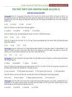 2019 thi liên trường nghệ an (lần 2) 