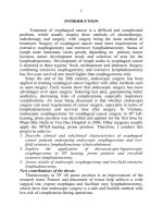 Nghiên cứu ứng dụng phẫu thuật nội soi cắt thực quản và nạo vét hạch rộng hai vùng (ngực bụng) trong điều trị ung thư thực quản tt tiếng anh 