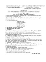 Giáo án dạy học theo nghiên cứu bài học bài sự bay hơi lý 6