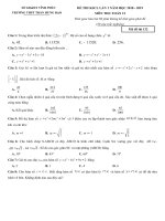 23  THPT trần hưng đạo   vĩnh phúc   lần 1 