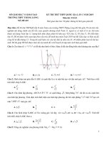 79  đề thi thử THPT QG 2019   môn toán   THPT thăng long   hà nội   lần 1   file word có ma trận lời giải chi tiết 