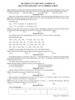 Bài tập lý thuyết Hóa học hữu cơ (có đáp án)