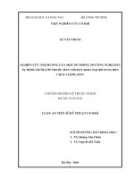 NGHIÊN CỨU ẢNH HƯỞNG CỦA MỘT SỐ THÔNG SỐ CÔNG NGHỆ HÀN TỰ ĐỘNG DƯỚI LỚP THUỐC HÀN VỚI HẠT KIM LOẠI BỔ SUNG ĐẾN CHẤT LƯỢNG HÀN
