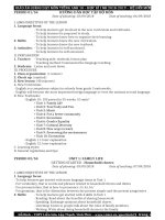 giáo án tiếng anh 10 nâng cao học kì 1