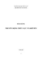 Truyền động thủy lực và khí nén 